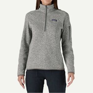 Patagonia Better Sweater 1/4 Zip Fleece Pullover - Women's grey Medium excellent